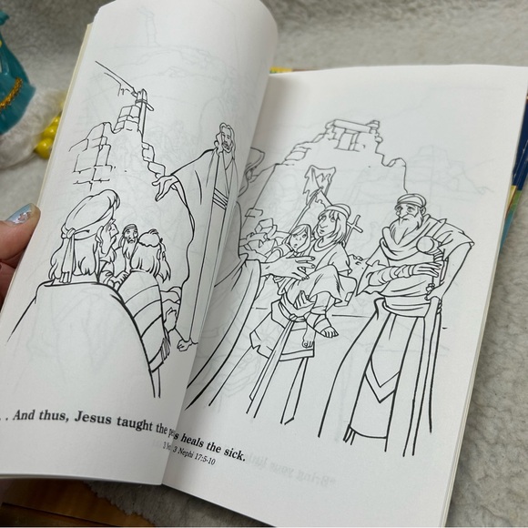 Animated Stories from the Book of Mormon 5 paperbook set coloring books 1991 vtg - Picture 11 of 12